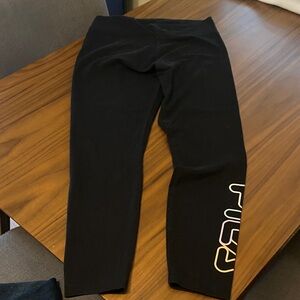 Fila Black Logo-Detail Leggings